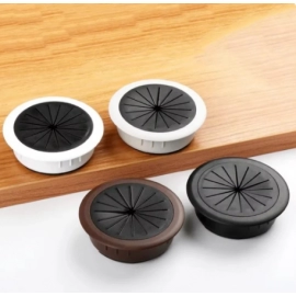 1Pcs Desk Line Hole Cover 60mm Plastic Round Line Box For Furniture Cabinets Computer Desk Thread Hole Cover Office Accessories
