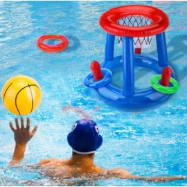 Outdoor Swimming Pool Beach accessories Inflatable Ring Throwing Ferrule Game Set Floating Pool Toys Beach Fun Summer Water Toy