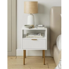 Night Stand,Bedside Furniture,Side Table with Drawer and Shelf for Bedroom,Living Room