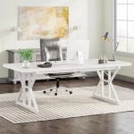 70.8-Inch Executive Desk, Large Computer Office Desk Workstation, Modern Simple Style Laptop Desk Study Writing Table Business